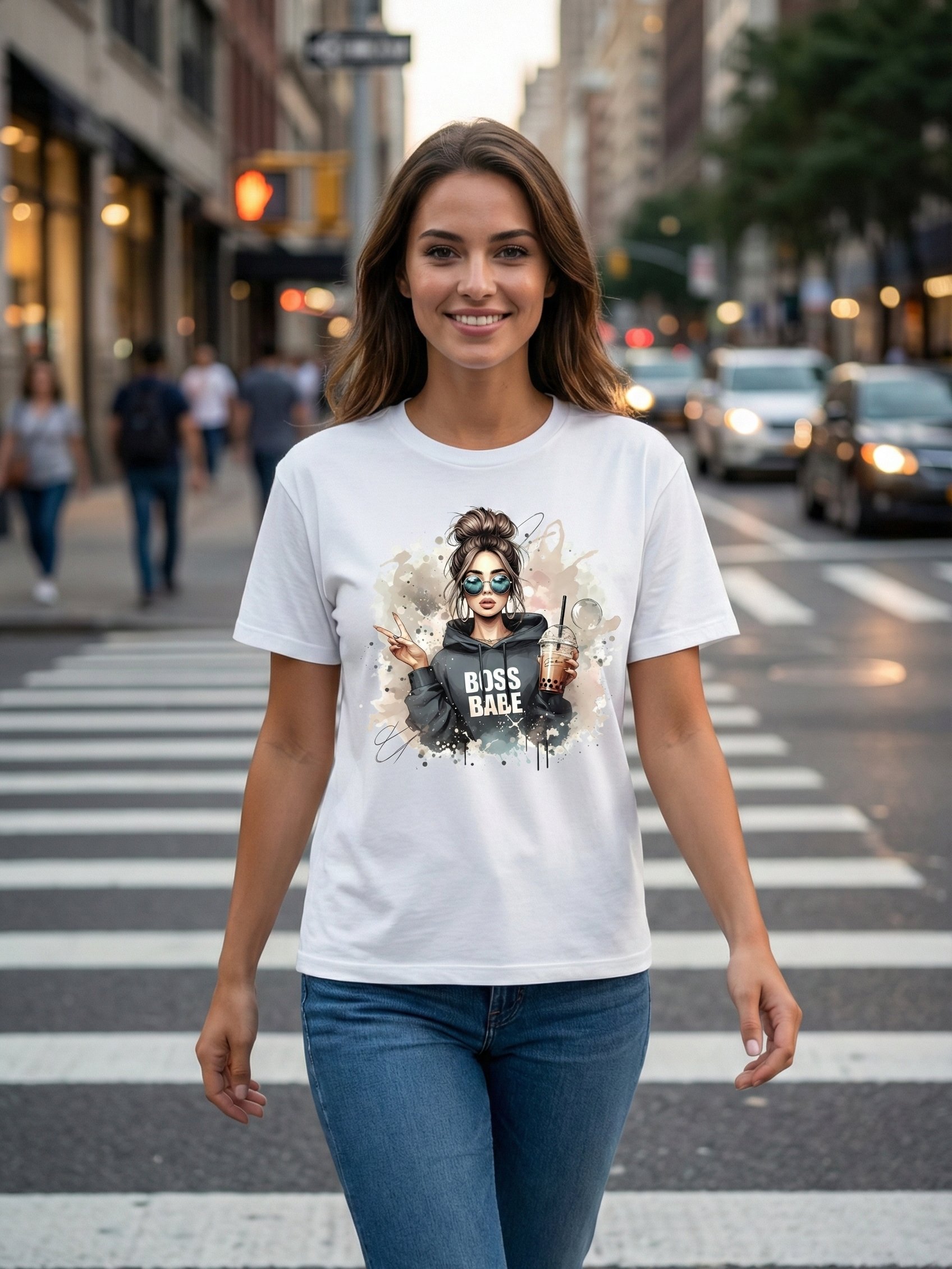 Boss Babe – Women’s Premium Graphic T-Shirt product image (5)