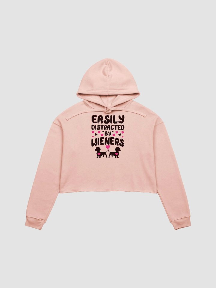 Wiener Whimsy: A Tail-Wagging Distraction Crop Hoodie product image (2)