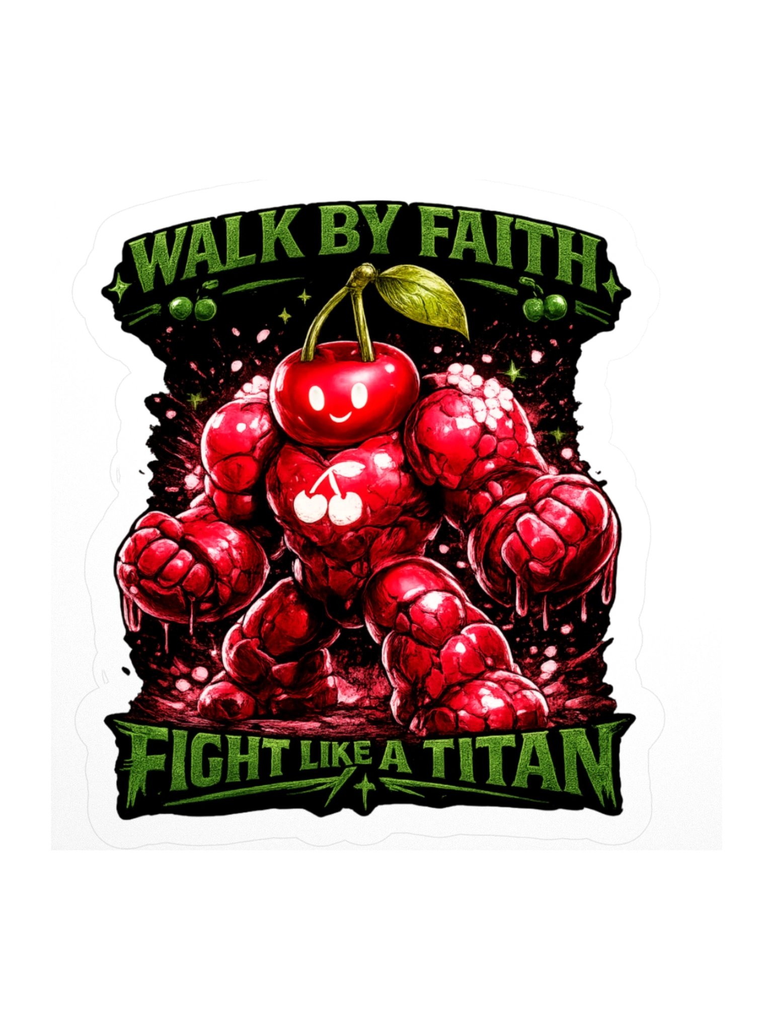 Walk by Faith Titan Cherry Sticker product image (1)