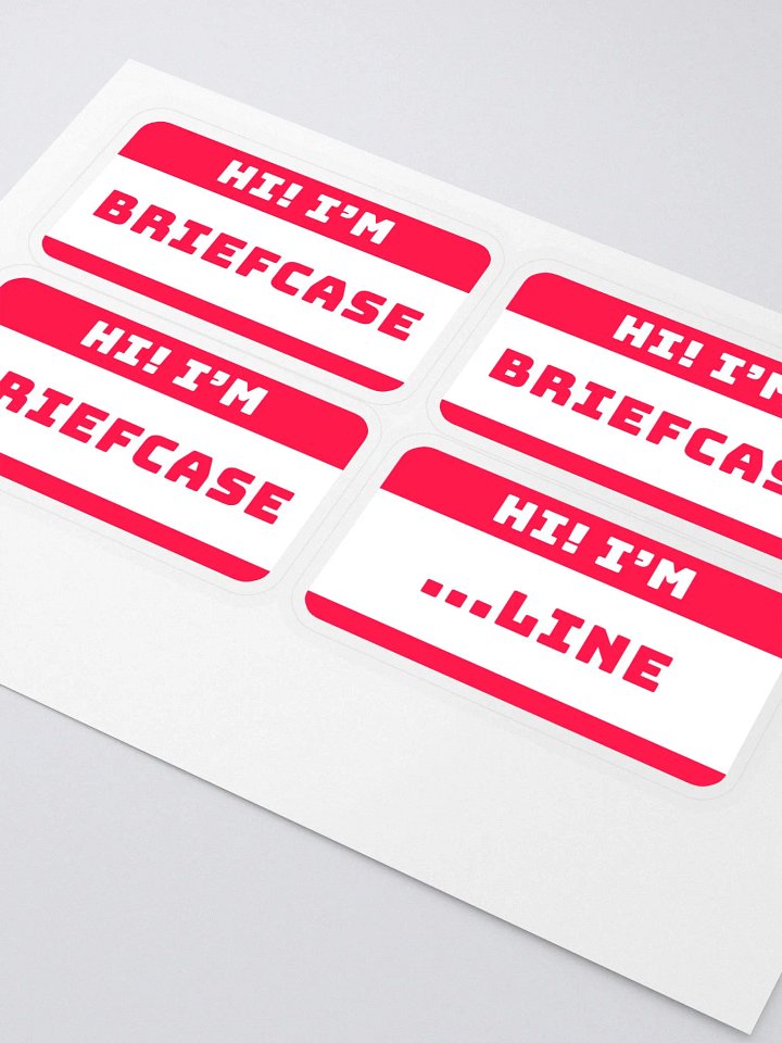 Hi I'm Briefcase Sticker Sheet product image (2)