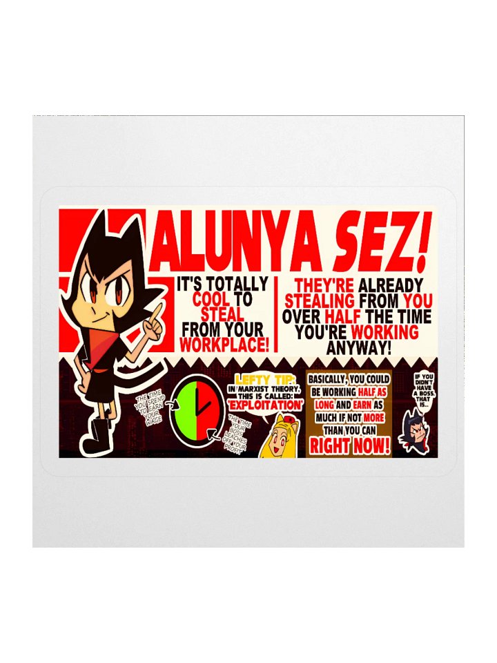 Alunya and Rodina - “Alunya Sez!” Sticker product image (2)