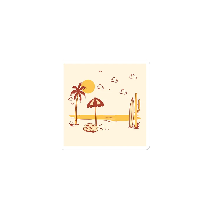 Sunset Beach Die-Cut Magnet product image (1)