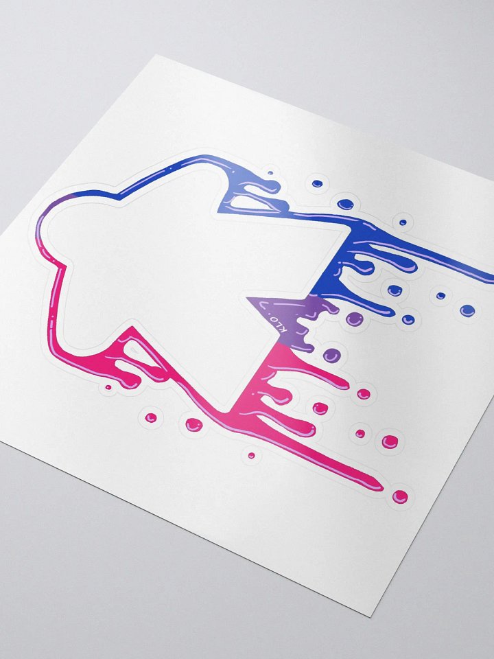 Drippy Bi Pride Meeple Sticker product image (1)