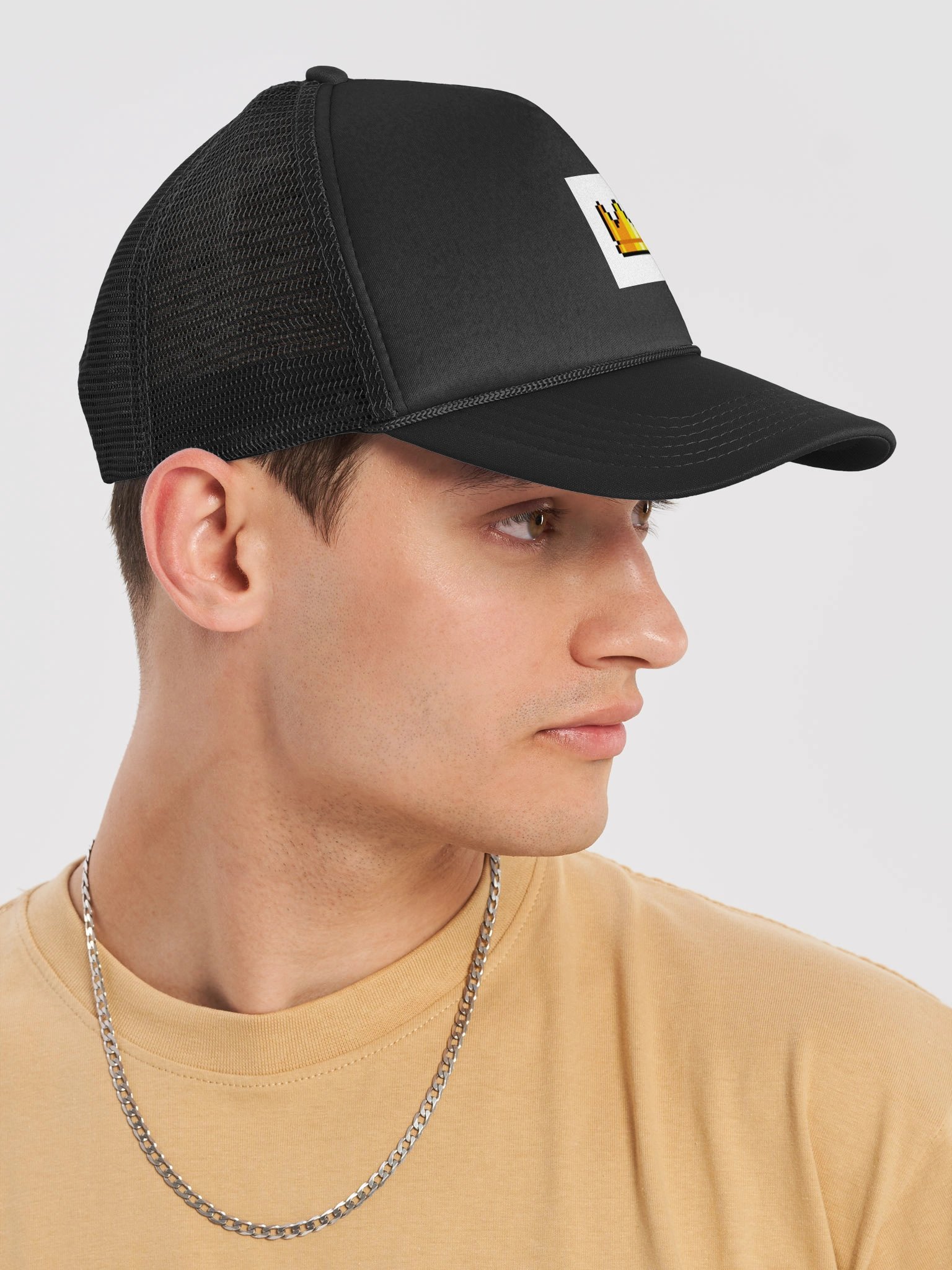 Pixel Crown Foam Trucker Hat product image (6)