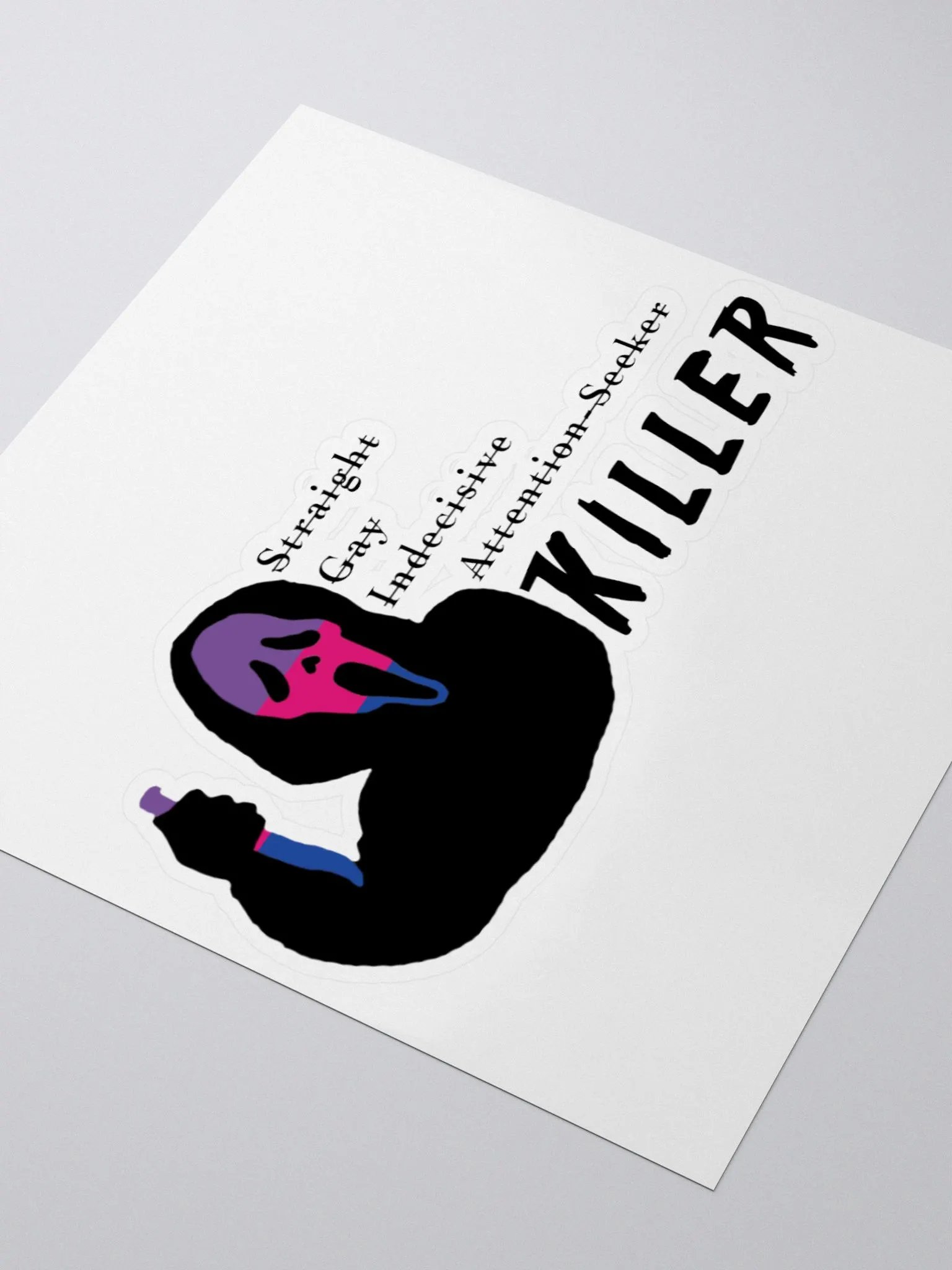 Bi Ghostface Sticker product image (3)