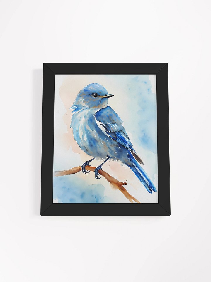 Blue Bird Watercolor Framed Poster product image (2)