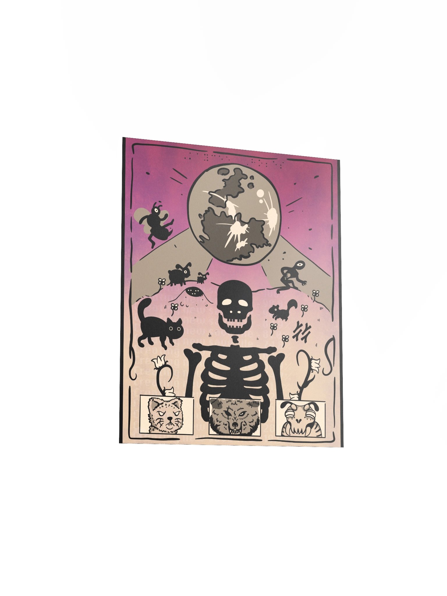 Ethereal Skeleton Dreamscape Poster product image (3)