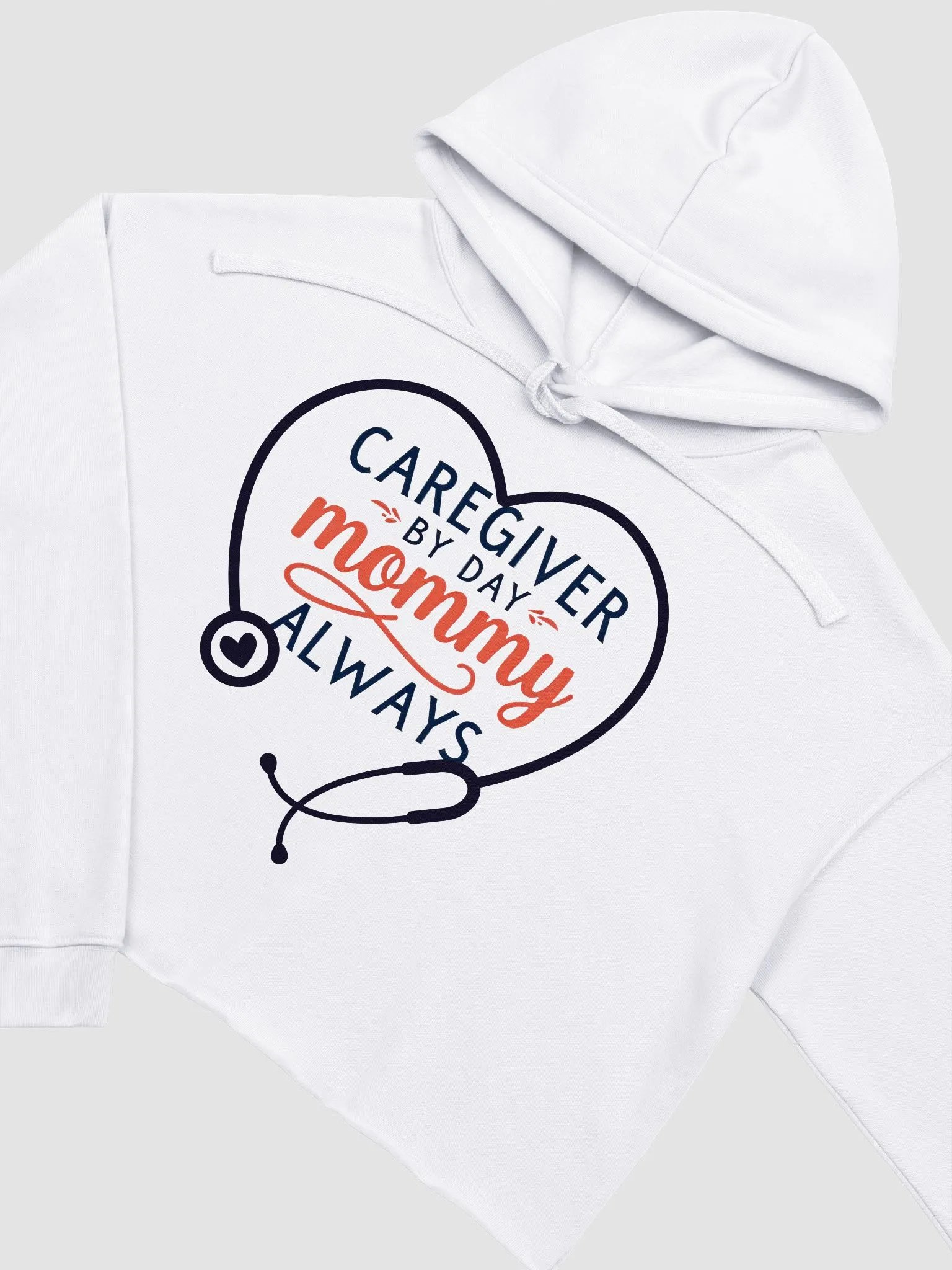 Mommy Caregiver Love Crop Hoodie product image (7)