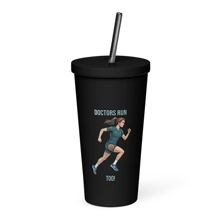 Doctor Athlete Tumbler with Straw | Ladies Running Edition product image (1)