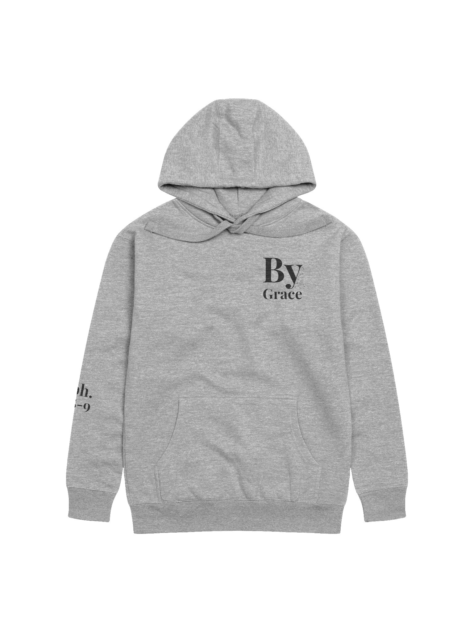 By Grace Hoodie – Ephesians 2:8‑9 (Light) \| By Grace Capsule product image (1)