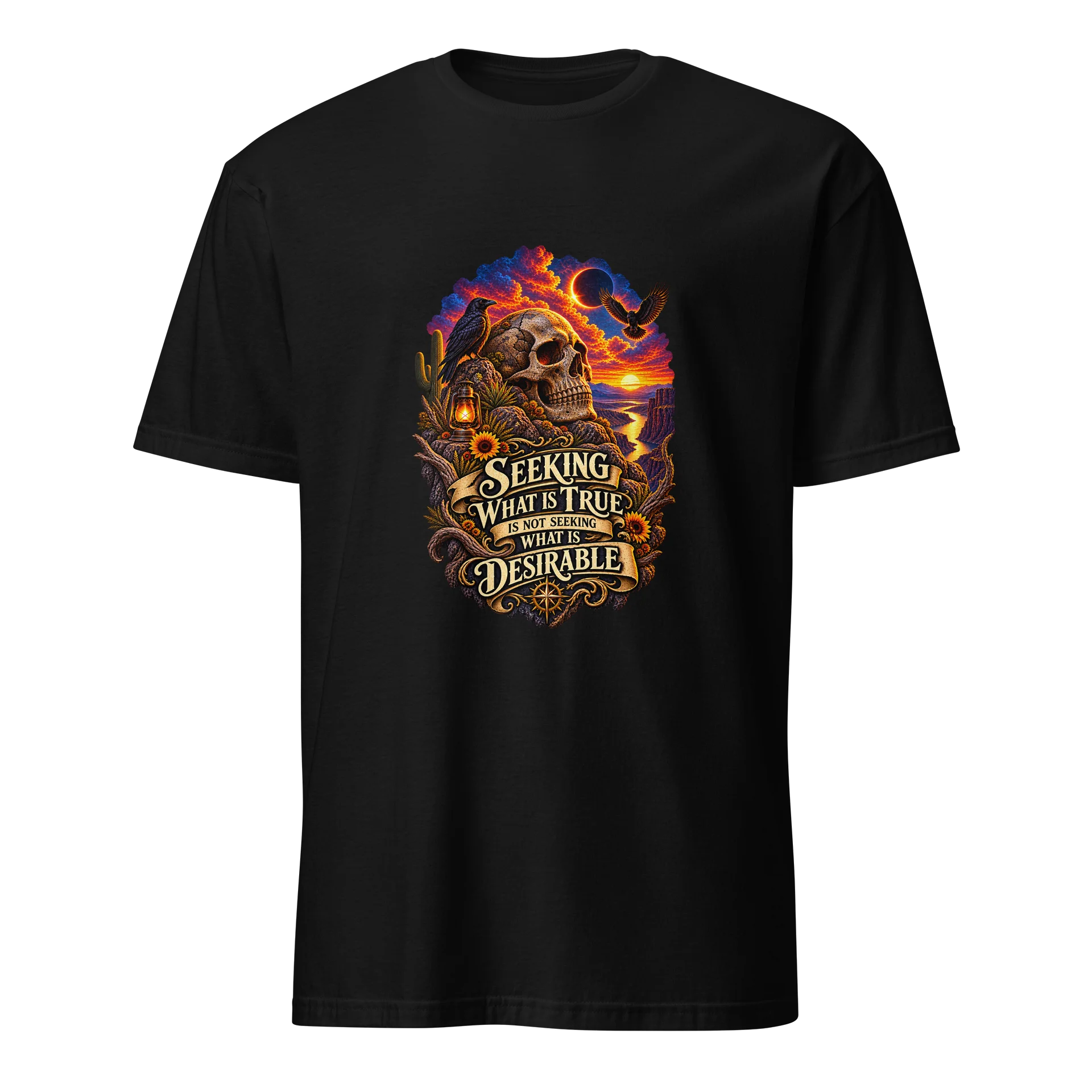 Seeking What Is True — Existential Skull Tee product image (1)