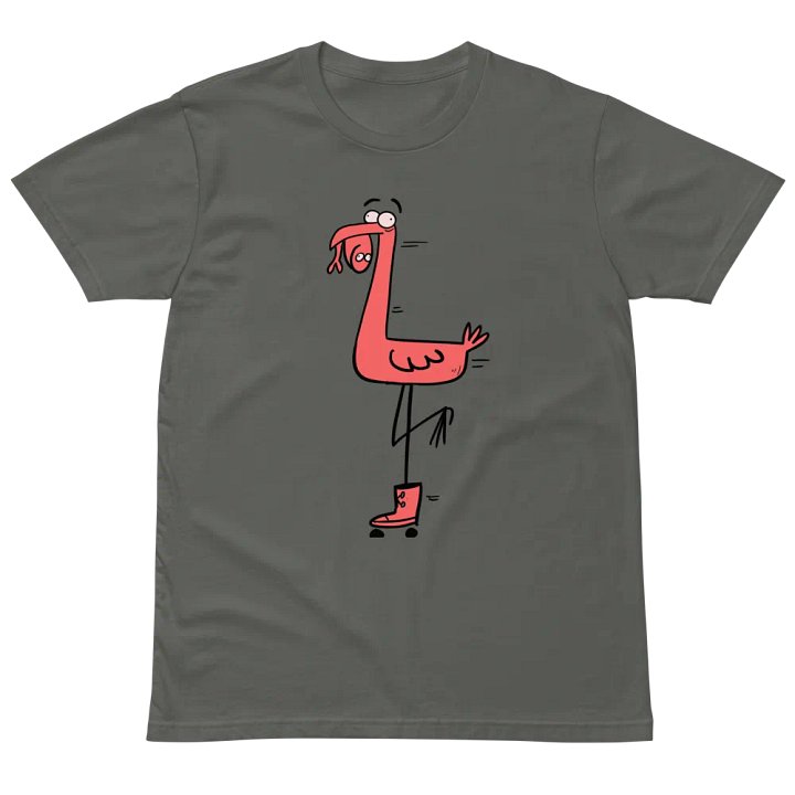 Whimsical Flamingo Sneaker Tee product image (2)