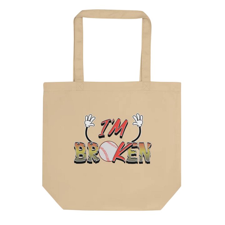 Im Broken Im Ok Baseball Hands Tote Bag product image (1)