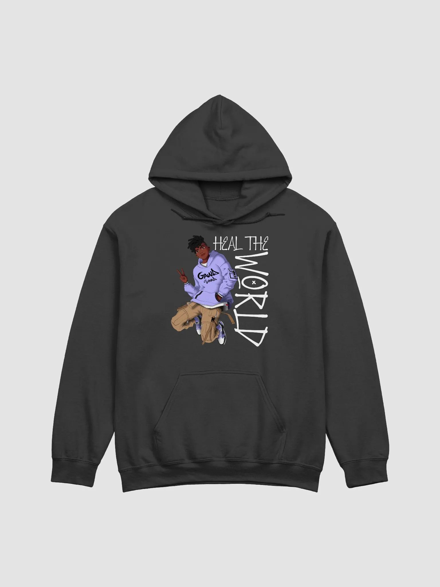Heal the World Hoodie (Boy w/ Black) product image (1)