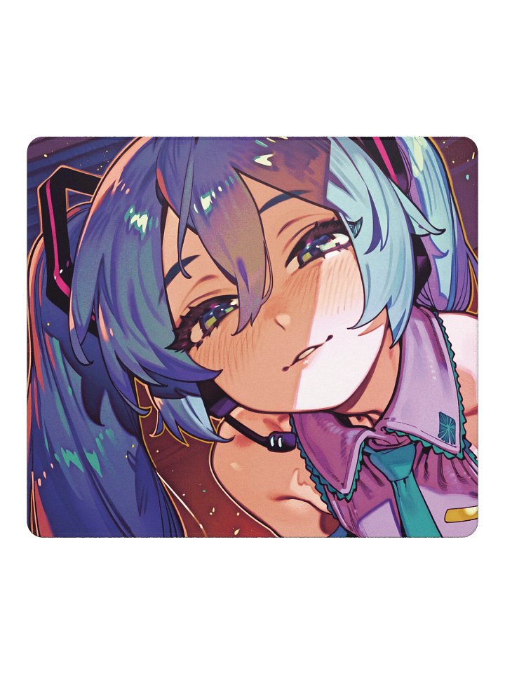 Blue Twintail Girl Mousepad product image (3)