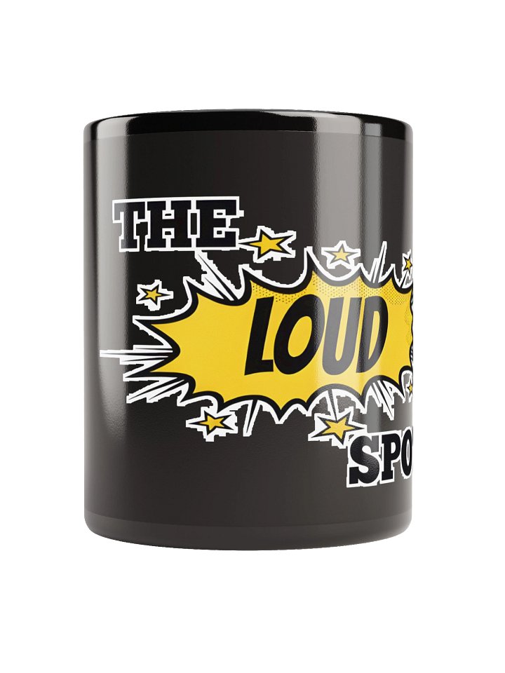 Explosive Elegance Black Glossy Mug product image (3)