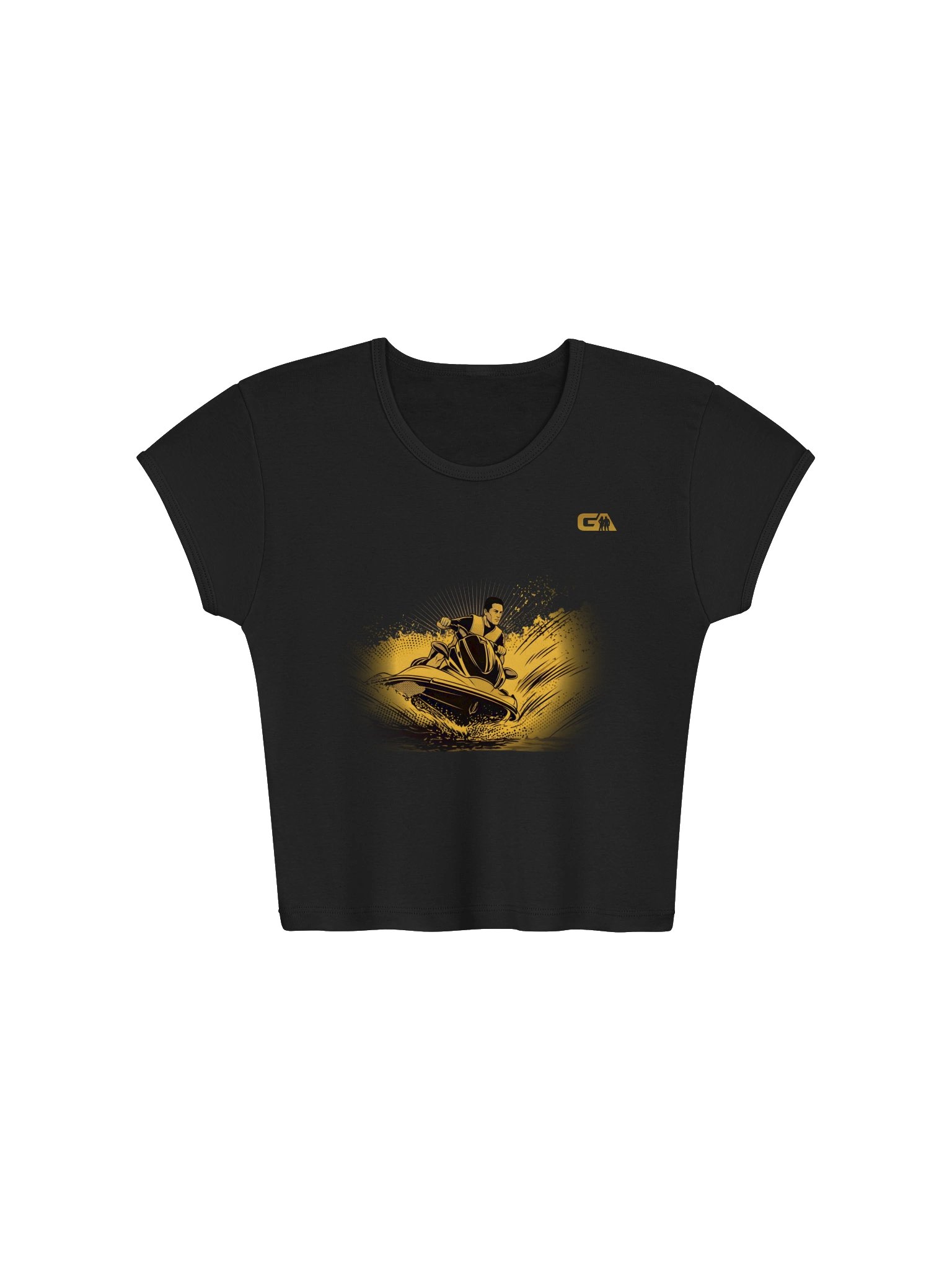 FULL THROTTLE - Ribbed Baby Tee Crop Top product image (1)