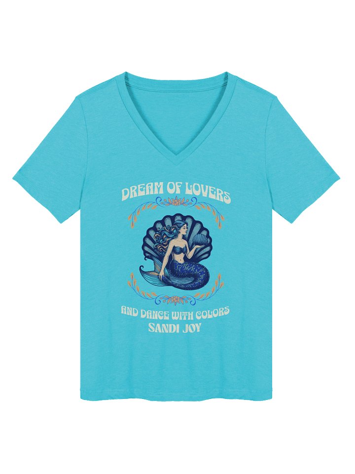 Turquoise V-Neck Women - Dream of Lovers and Dance with Colors product image (1)