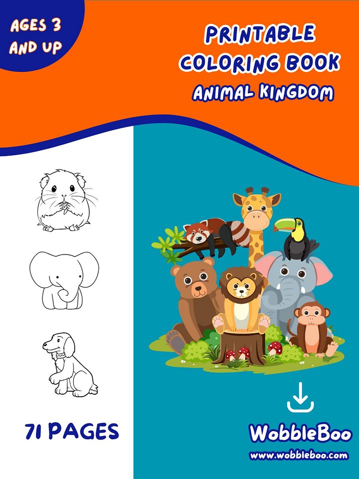 Coloring Book Animals product image (1)