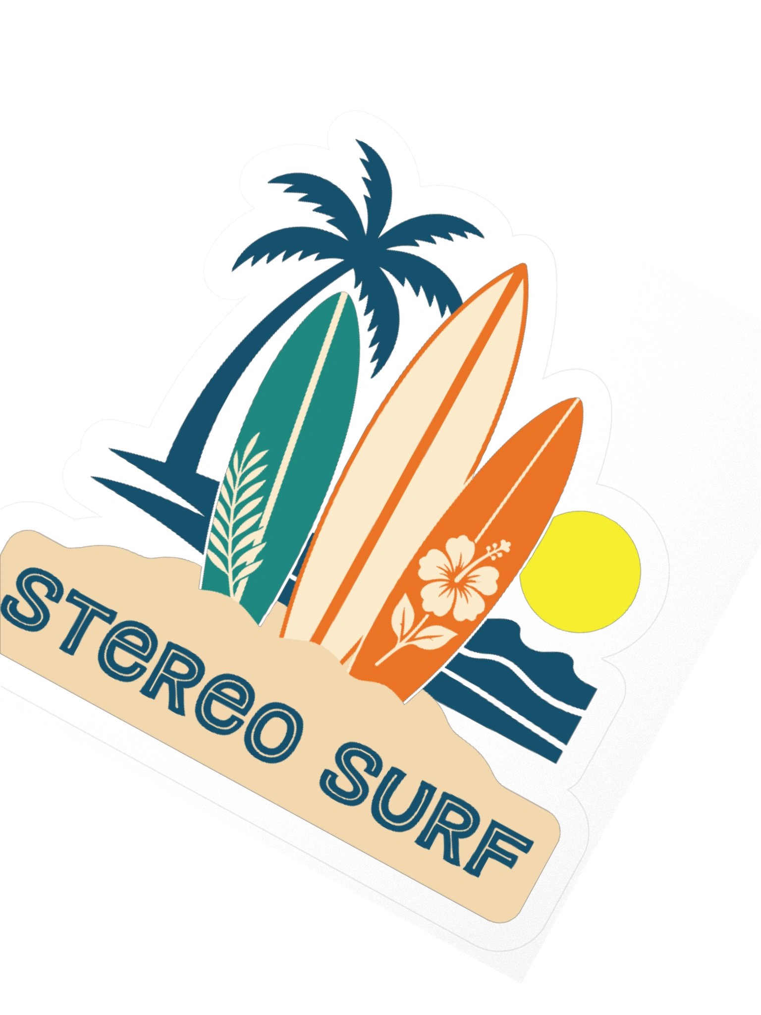 Three Boards Stereo Surf Sticker product image (4)