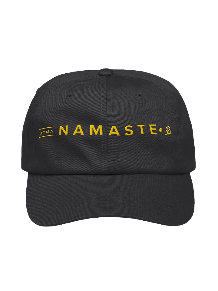 ATMA NAMASTE Dad Hat — Hiwaves Frequency (Black & Yellow) product image (2)