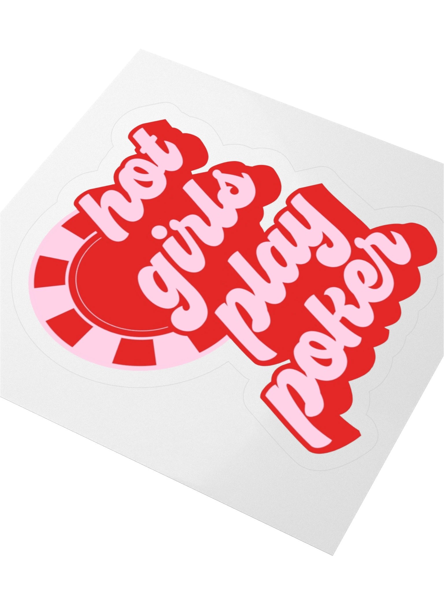 'Hot Girls Play Poker' Sticker product image (3)