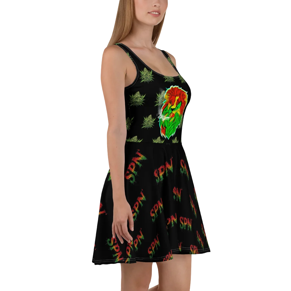 Reggae Lioness All-Over Print Skater Dress product image (3)