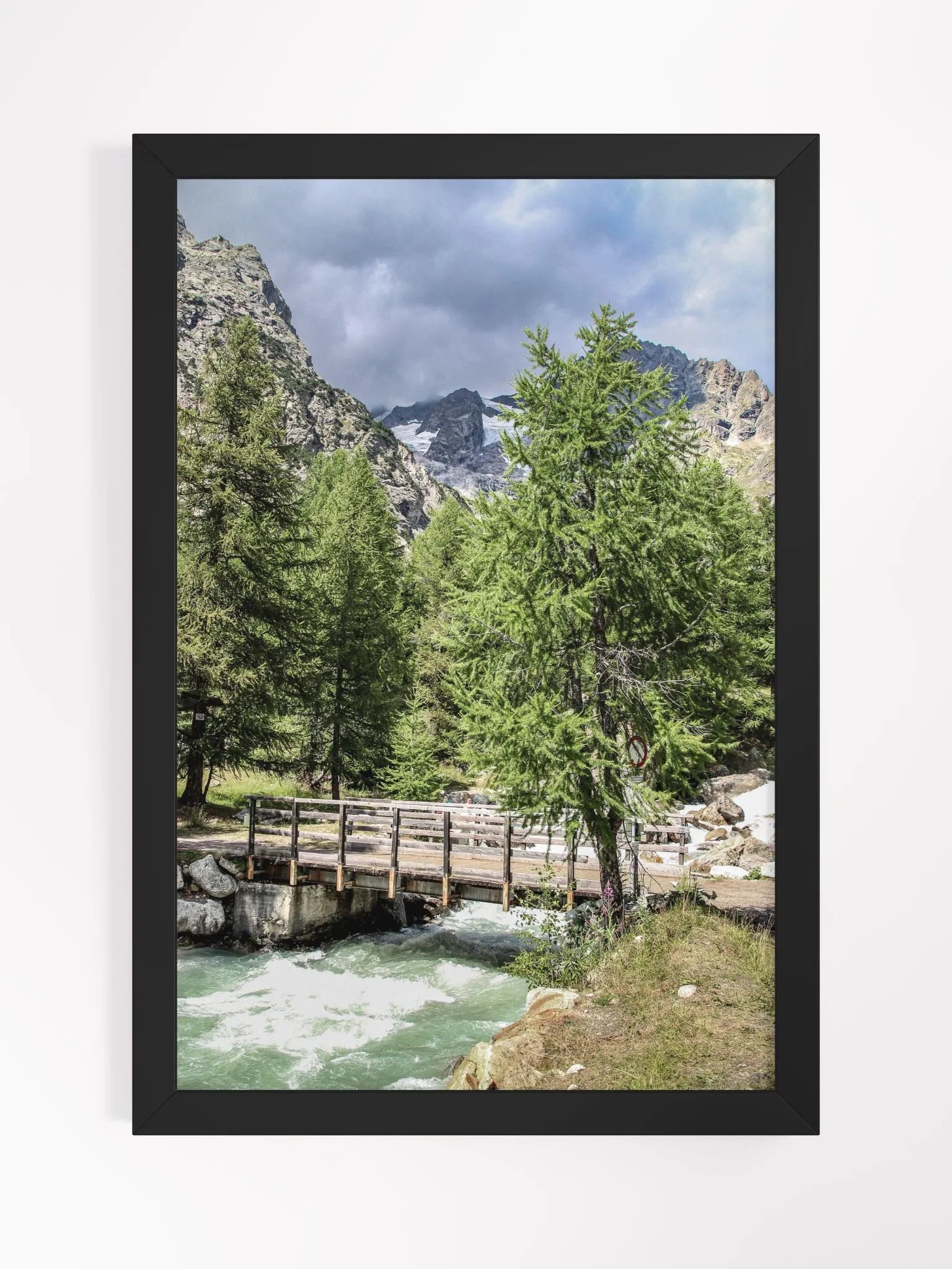 Print Fine Art - Rushing Waters at Lavachey – Mont Blanc, France product image (1)