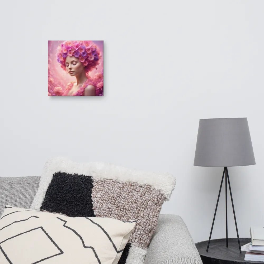Pink Flower Girl Wall Art product image (11)