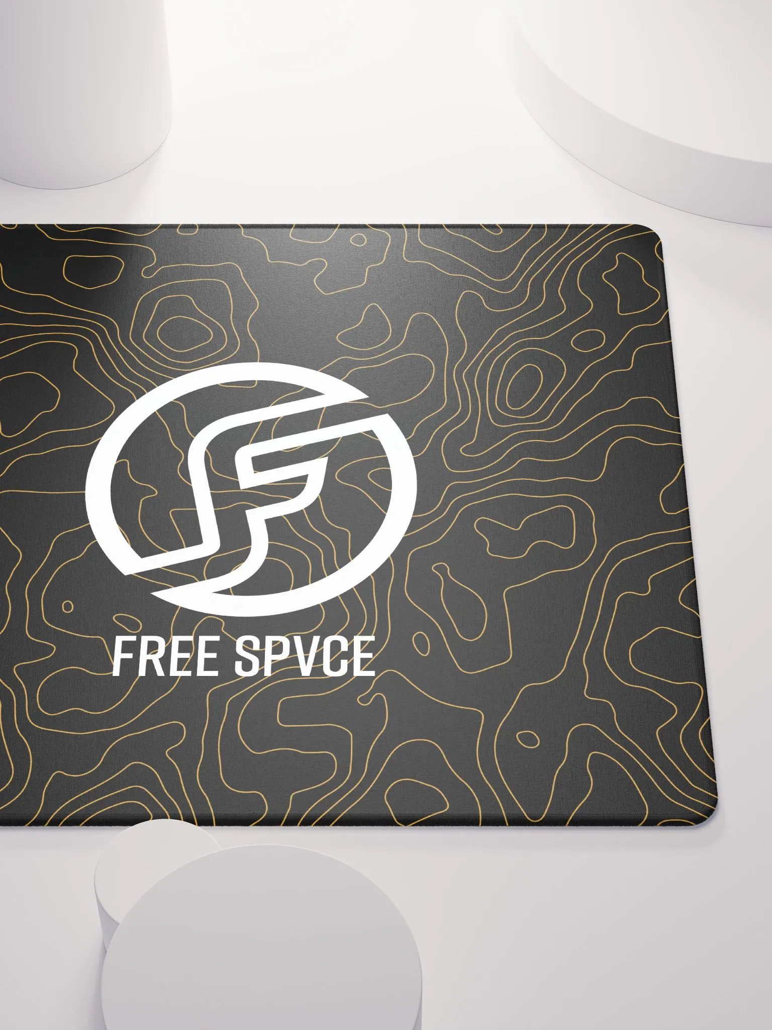 Topographic Black & Gold Mousepad product image (9)