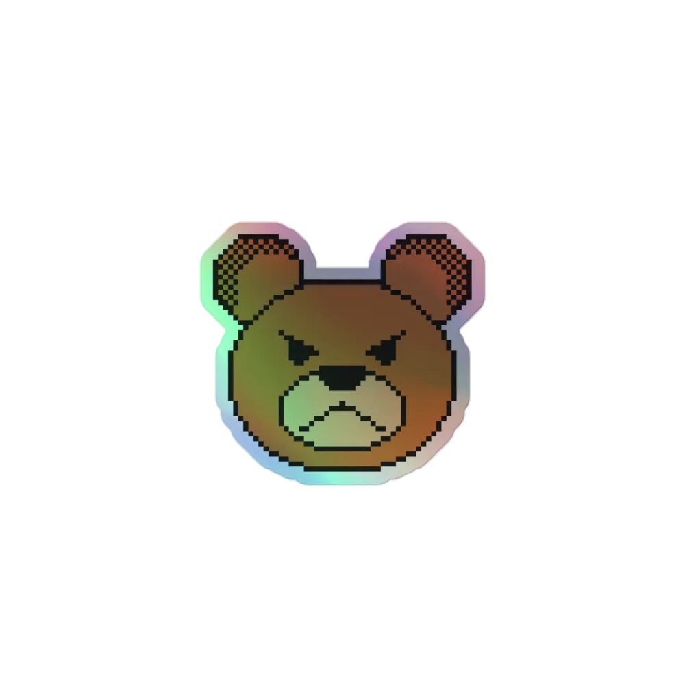 Teddy's Angry Sticker (Pixel Teddy) product image (1)