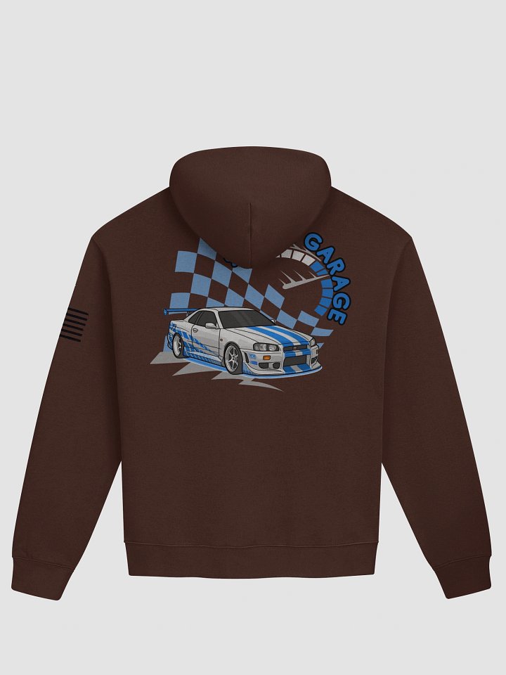 R34 Skyline Sober Garage CO Hoodie product image (14)