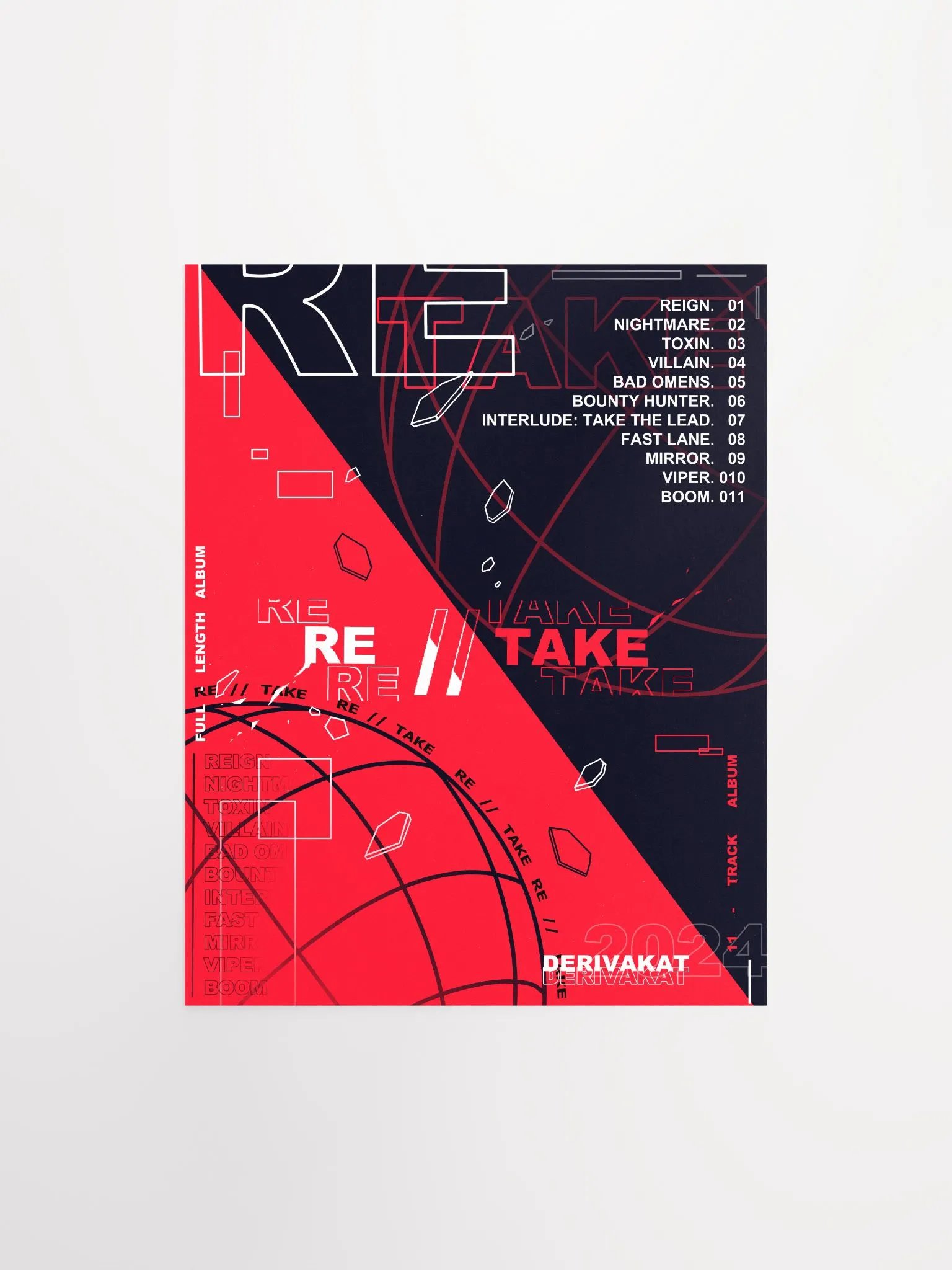 RE//TAKE Tracklist Print product image (1)
