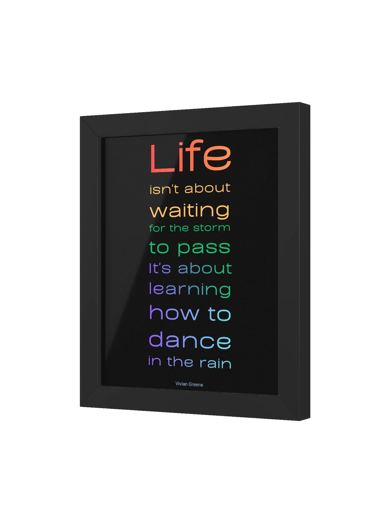 Learn to Dance in the Rain Framed Wall Art product image (3)