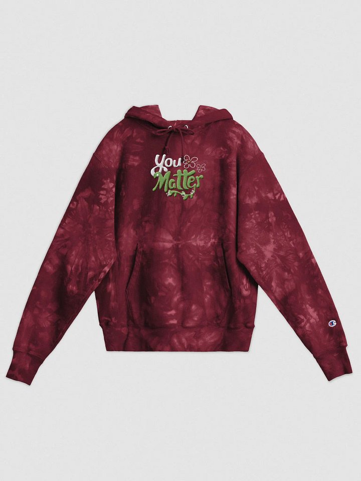 You Matter Flower Tie-Dye Hoodie product image (1)