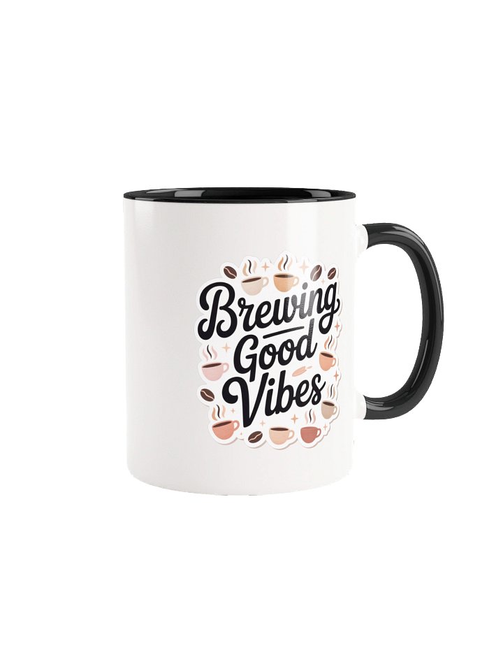 Brewing Good Vibes Coffee Mug- with Color Inside product image (1)