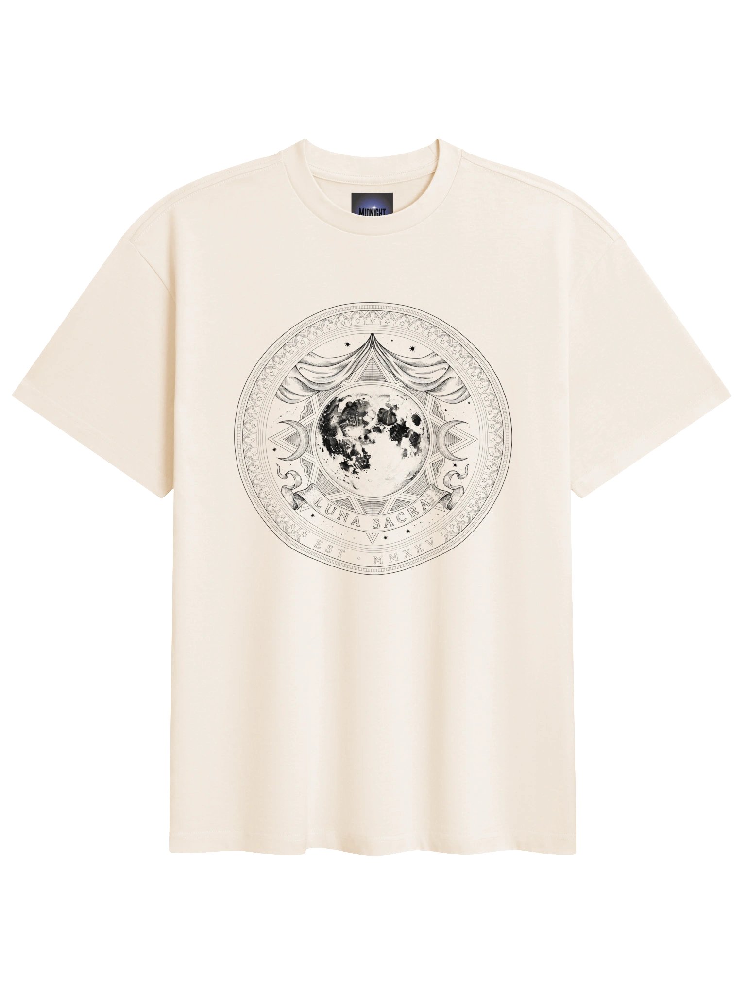 Luna Sacra Medallion // Sacred Moon Heavyweight Box Tee product image (3)