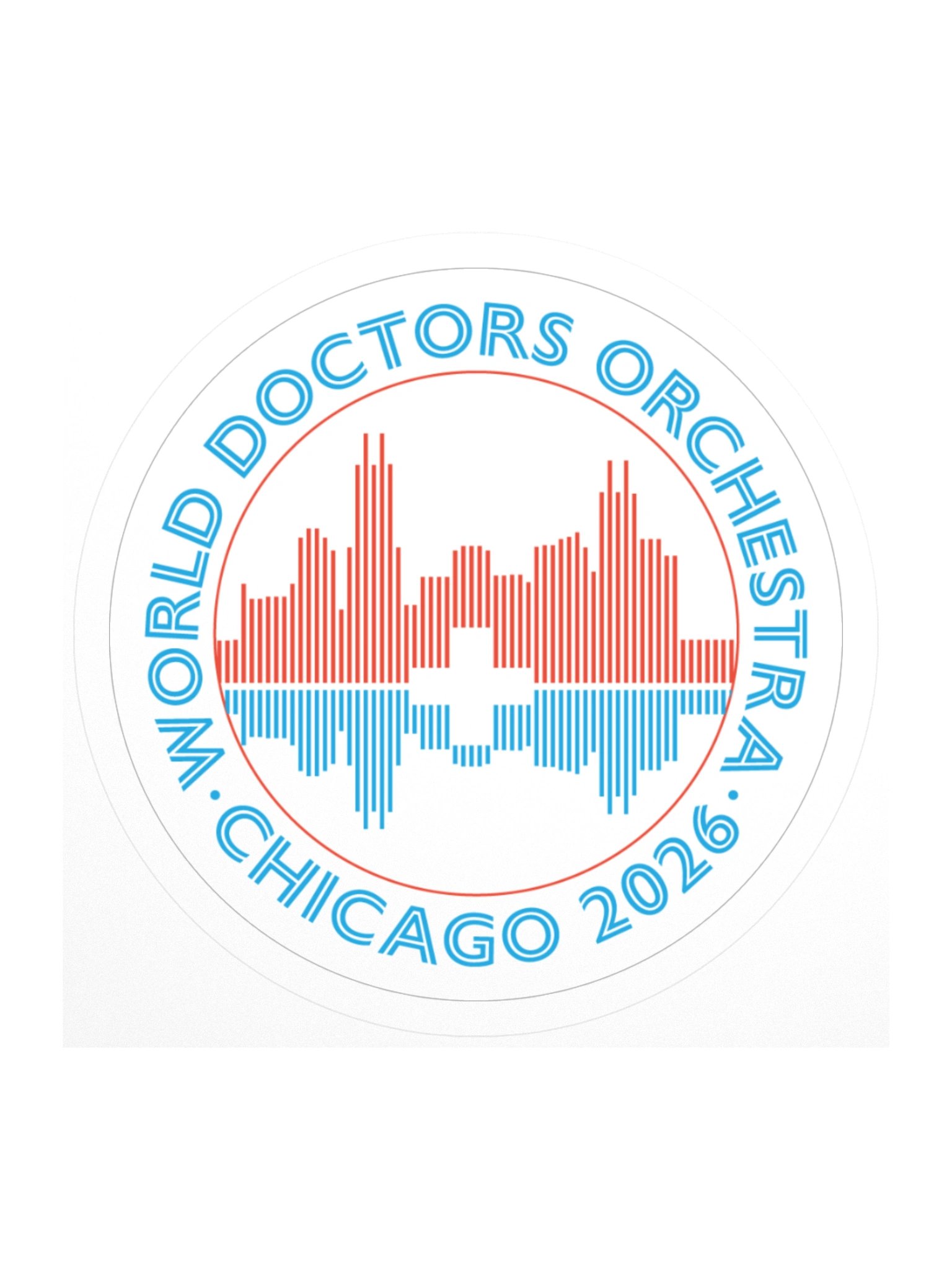 WDO Chicago Circle Sticker product image (1)