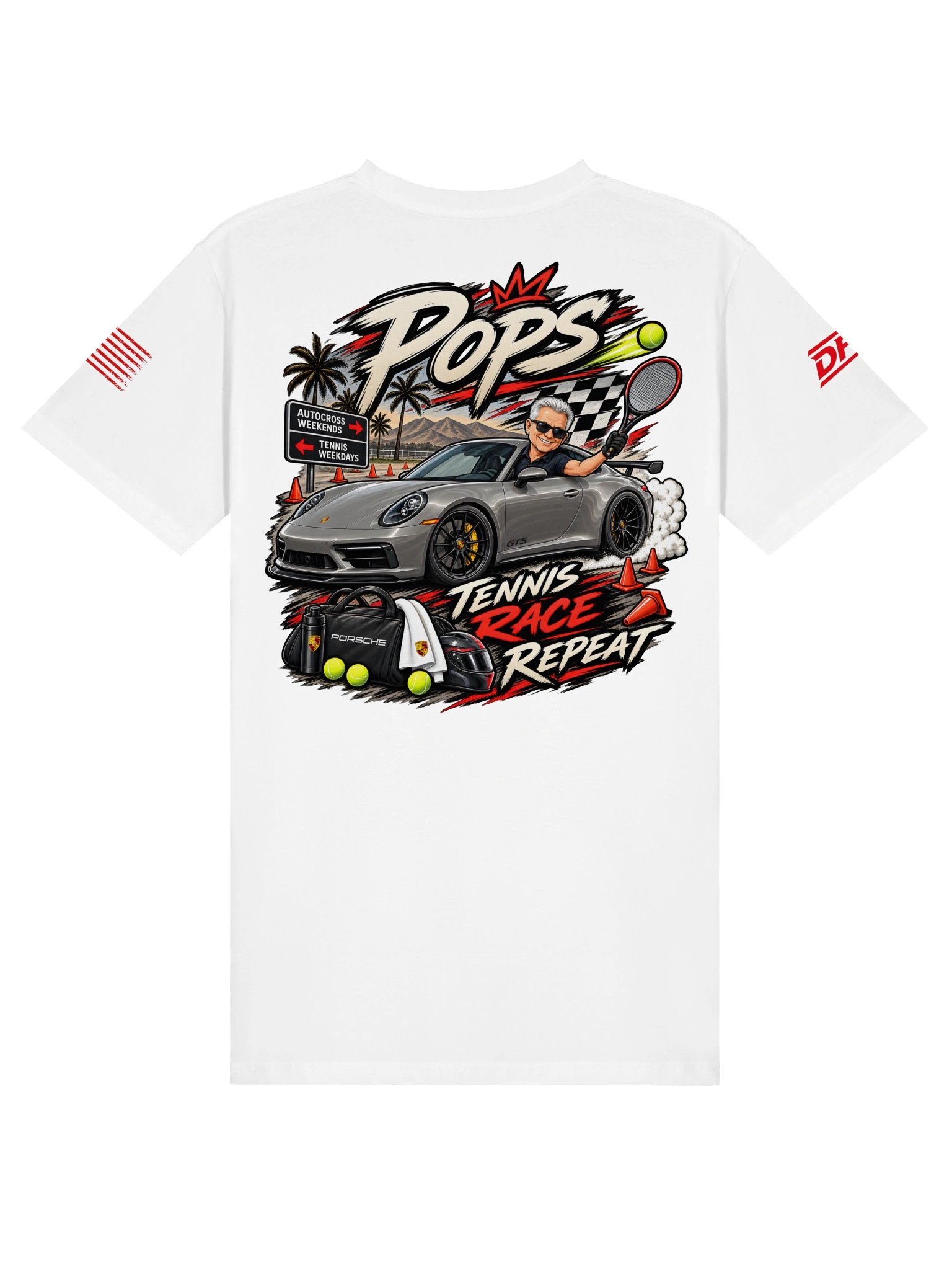 Pops — Tennis. Race. Repeat. Tee product image (2)