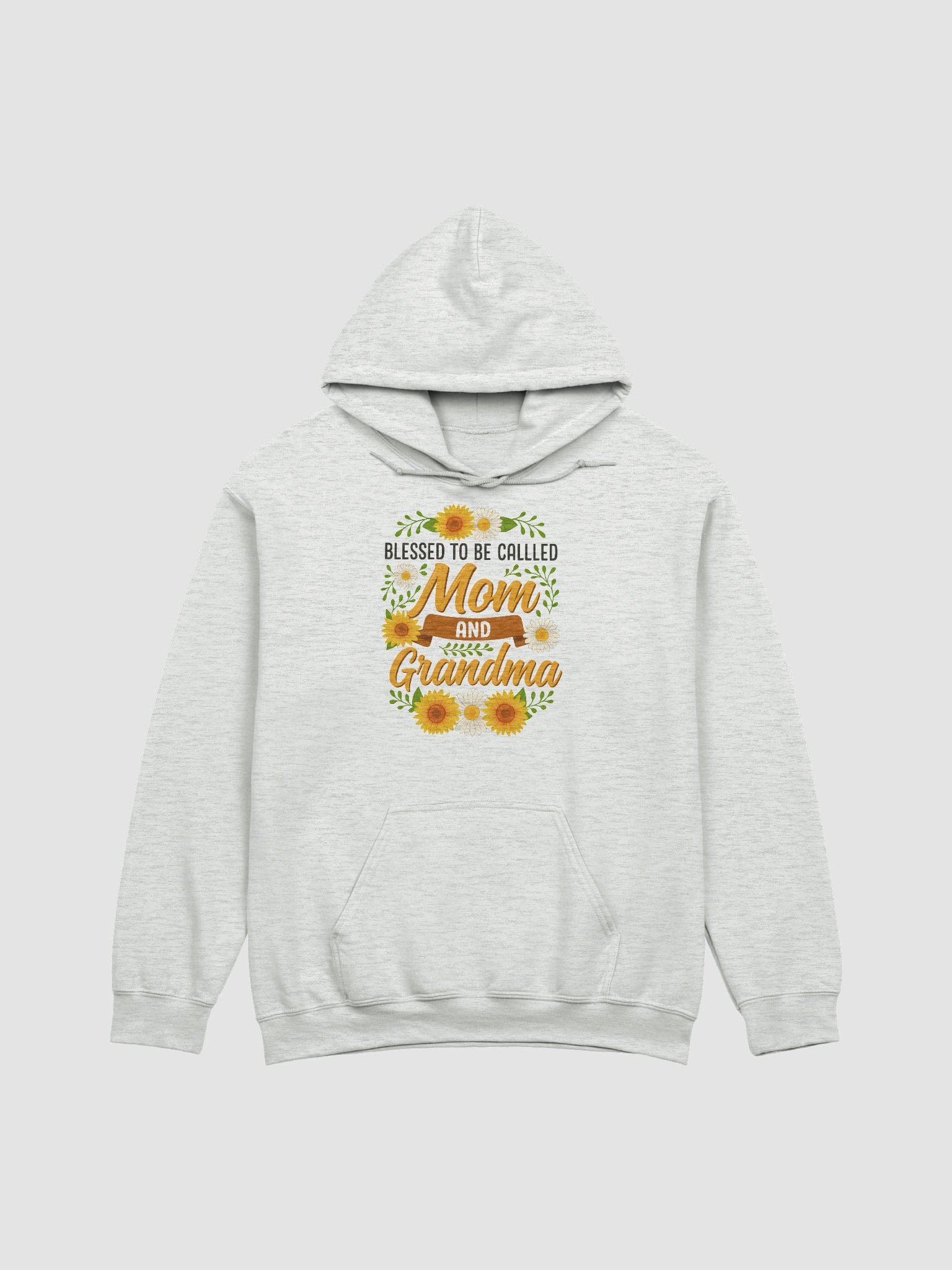 Blessed to Be Called Mom and Grandma – Floral Sunflower T-Shirt product image (1)