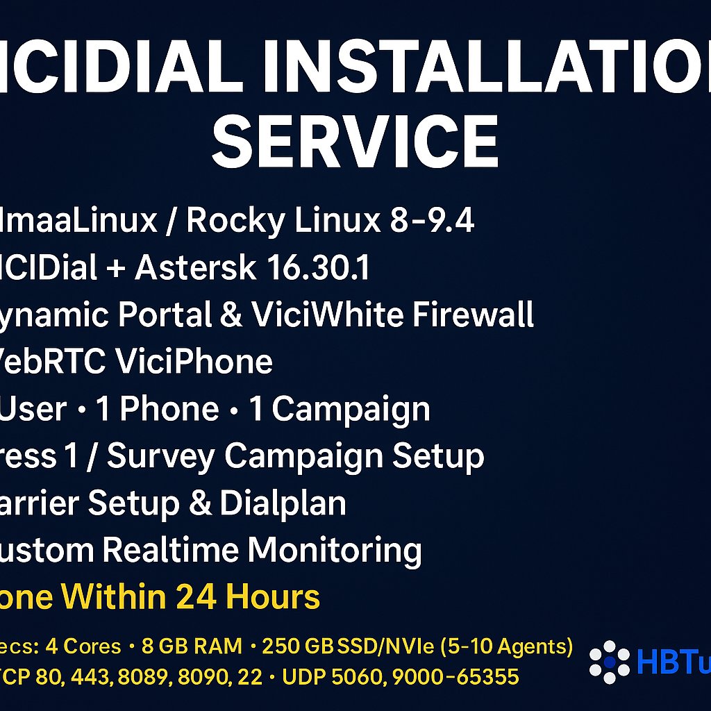 Vicidial Installation with custom Realtime monitoring and Configuration product image (1)