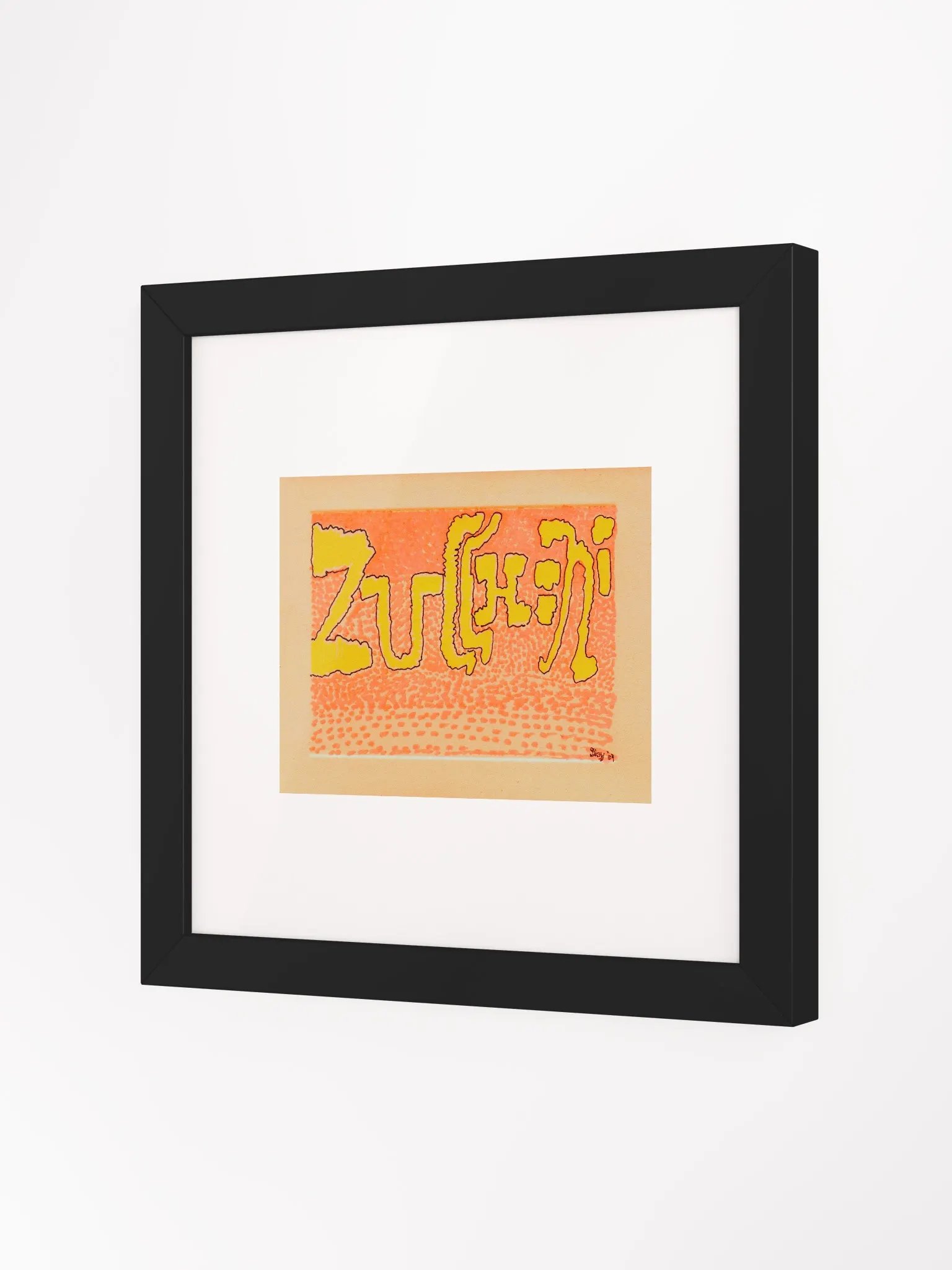 zucchini Panel Card Print Framed product image (4)