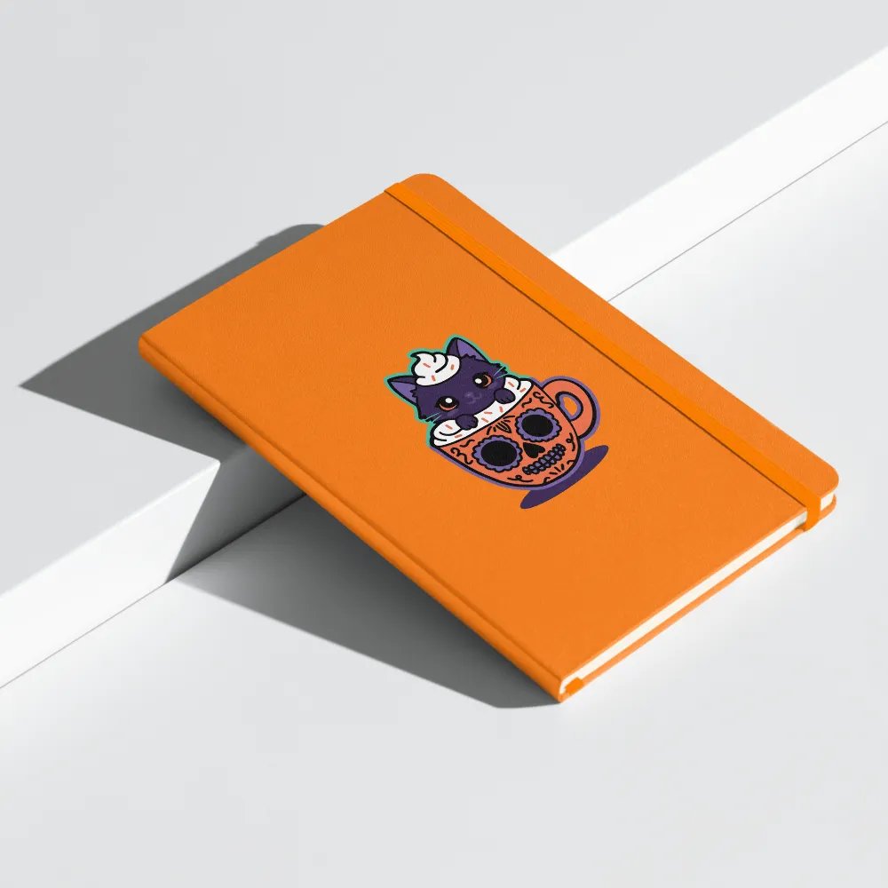 Sugar Skull Kitten Mug Hardcover Bound Lined Notebook product image (7)