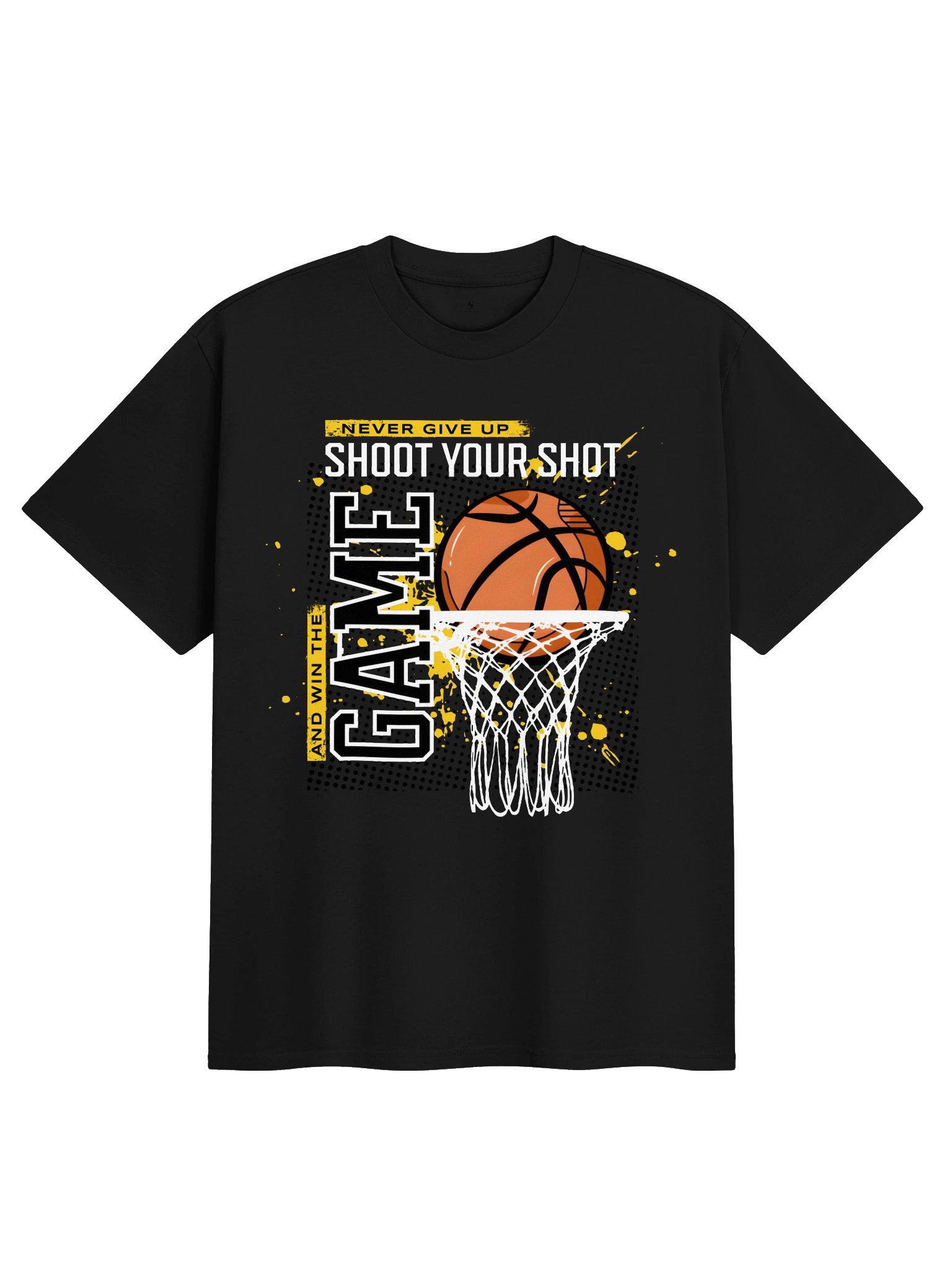 Never Give Up Basketball Graphic Tee product image (5)