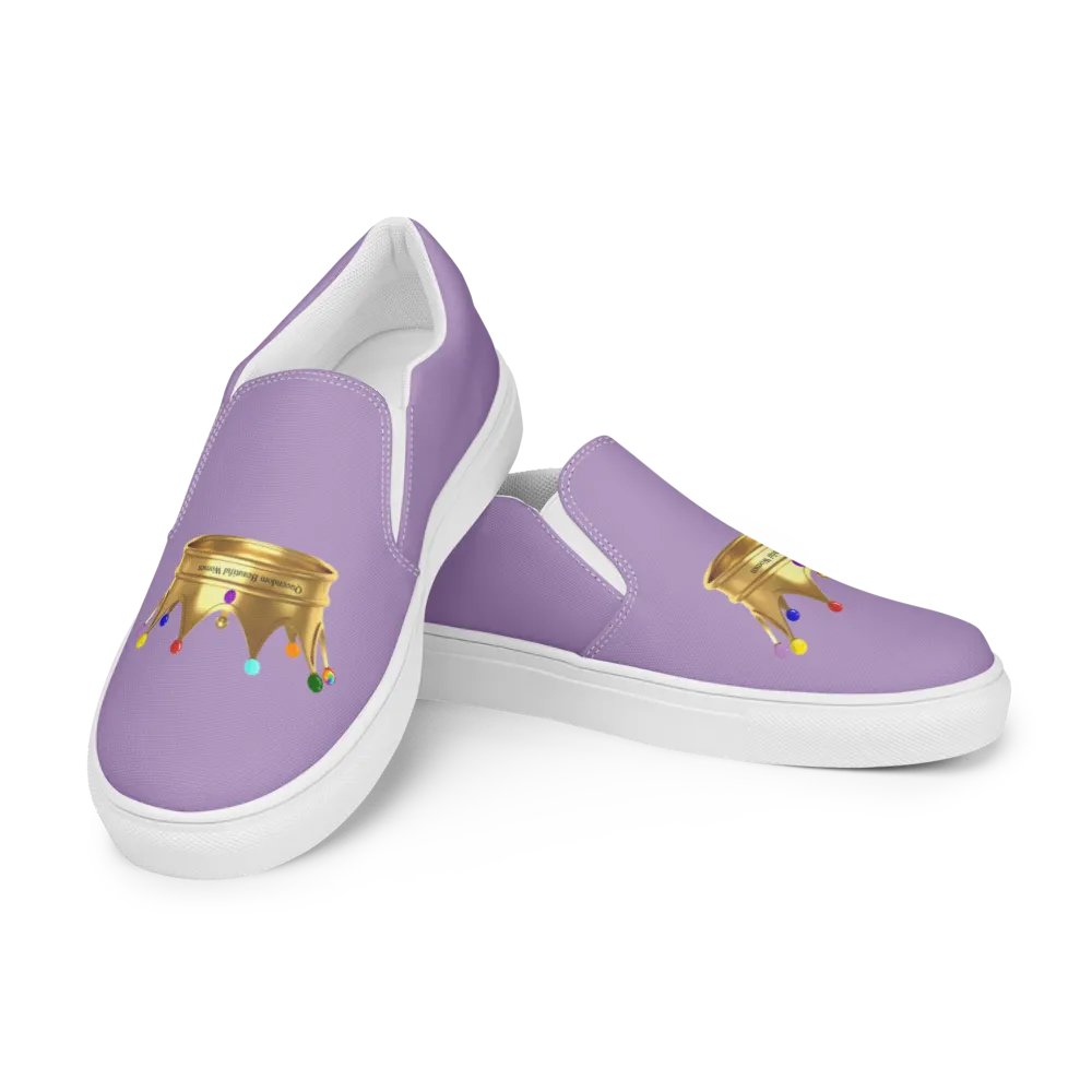 Queendom Beautiful Women Crown Canvas Shoes /Lavender (TM) product image (2)