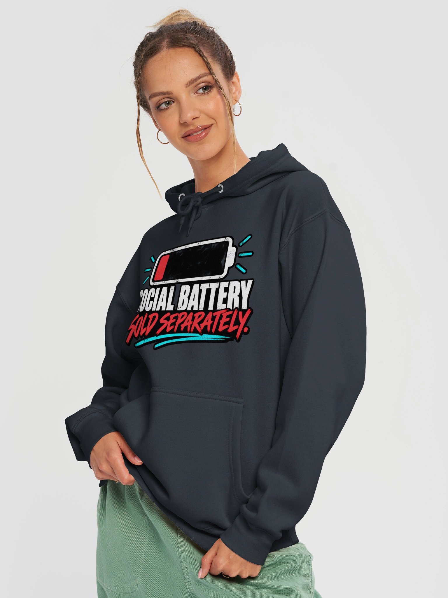 Social Battery Sold Separately™ Hoodie product image (13)