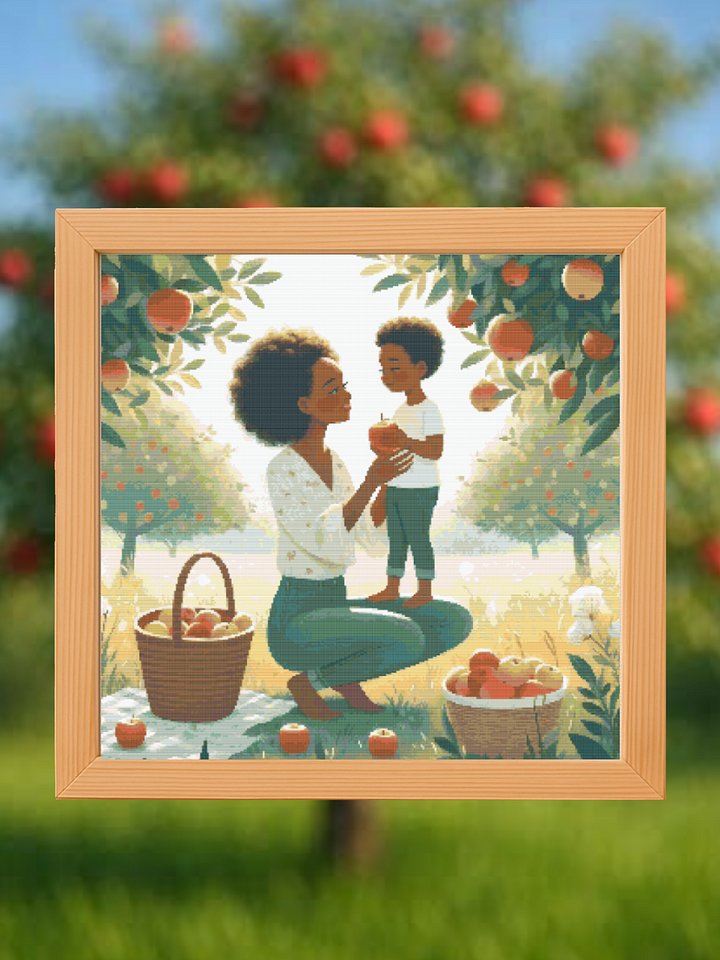 Apple Of My Eye Cross Stitch Pattern product image (1)