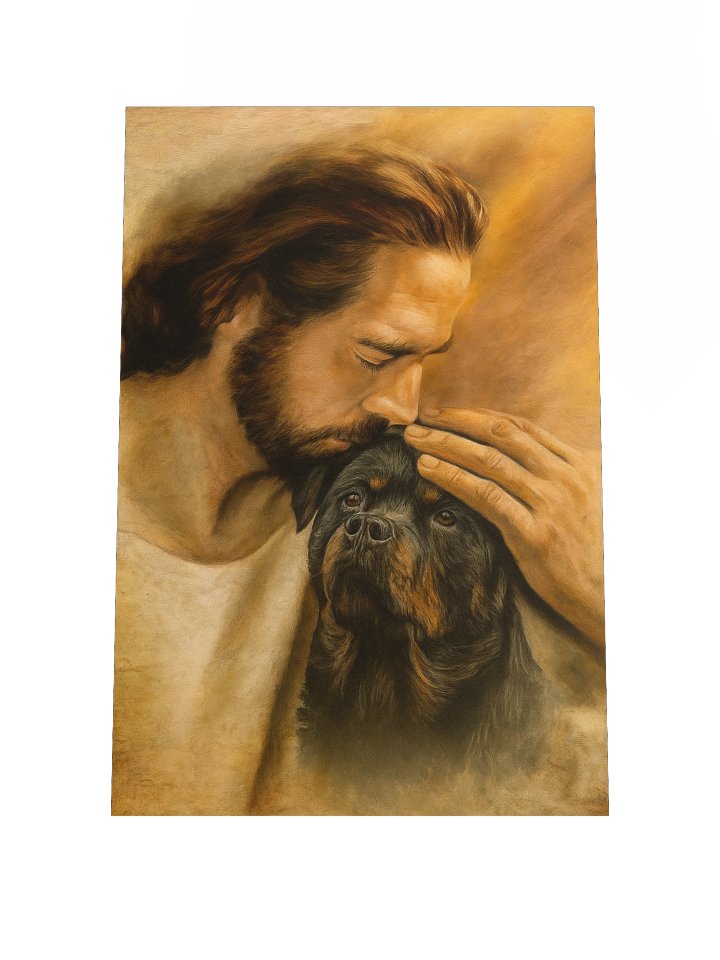 Rottweiler & Jesus Poster product image (2)