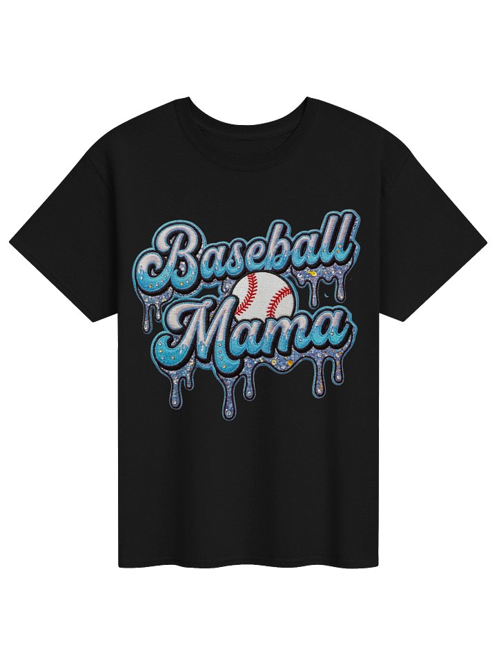 Baseball Mama Glitter Script Tee product image (5)