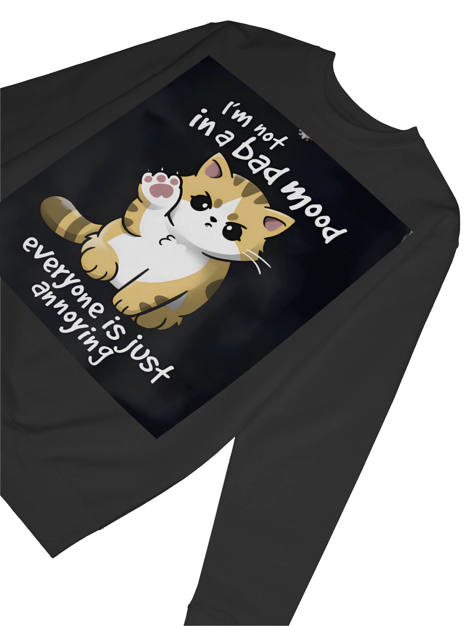I’m Not in a Bad Mood Cat Sweatshirt product image (6)